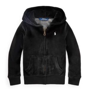 POLO ⭐️ RALPH LAUREN velour full zip hoodie